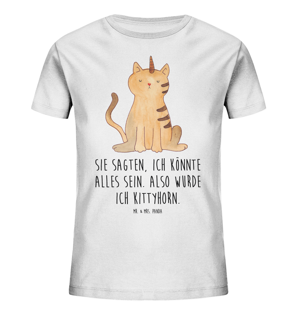 Organic Kinder T-Shirt Einhorn Katze Kinder T-Shirt, Kinder T-Shirt Mädchen, Kinder T-Shirt Jungen, Einhorn, Einhörner, Einhorn Deko, Pegasus, Unicorn, Katzer, Mieze, Regenbogen, Glitzer, Einhornpower, Erwachsenwerden, Katze, Katzenhorn, Einhornkatze, Kittyhorn