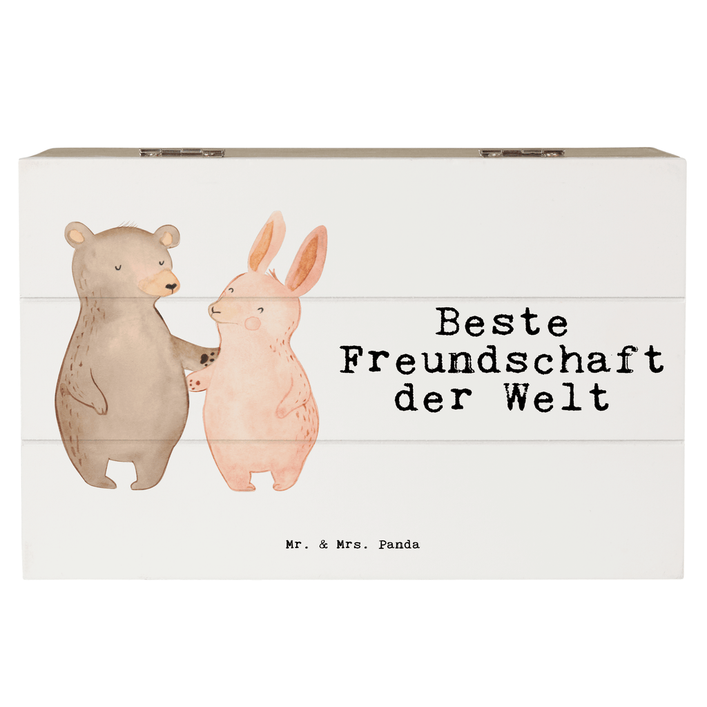 Holzkiste Hase Beste Freundschaft der Welt Holzkiste, Kiste, Schatzkiste, Truhe, Schatulle, XXL, Erinnerungsbox, Erinnerungskiste, Dekokiste, Aufbewahrungsbox, Geschenkbox, Geschenkdose, für, Dankeschön, Geschenk, Schenken, Geburtstag, Geburtstagsgeschenk, Geschenkidee, Danke, Bedanken, Mitbringsel, Freude machen, Geschenktipp, Freundschaft, Freunde, Freunde fürs Leben, best friends, Freundin, Freund, Clique, Kumpel, bae, bff