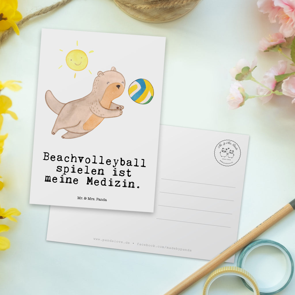 Postkarte Otter Beachvolleyball Medizin Postkarte, Karte, Geschenkkarte, Grußkarte, Einladung, Ansichtskarte, Geburtstagskarte, Einladungskarte, Dankeskarte, Ansichtskarten, Einladung Geburtstag, Einladungskarten Geburtstag, Geschenk, Sport, Sportart, Hobby, Schenken, Danke, Dankeschön, Auszeichnung, Gewinn, Sportler, Beachvolleyball, Volleyball, Ballsport, Volleyballturnier, Strandvolleyball, Sandvolleyball, Strandballspielen, Outdoor-Volleyball, Strand-Ballsport