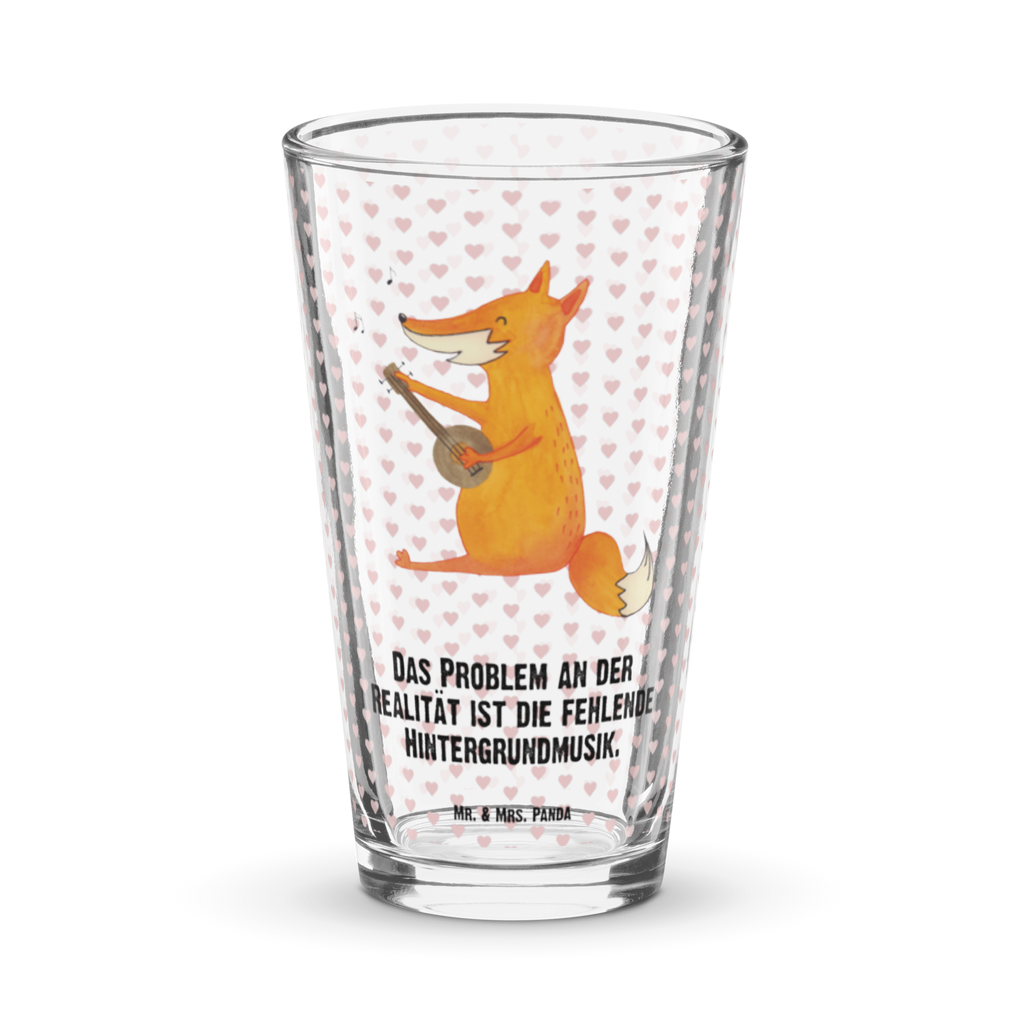 Premium Trinkglas Fuchs Gitarre Trinkglas, Glas, Pint Glas, Bierglas, Cocktail Glas, Wasserglas, Fuchs, Füchse, Geschenk Musiker, Musik Spruch, Musikerin, Sänger, Sängerin, Gitarre