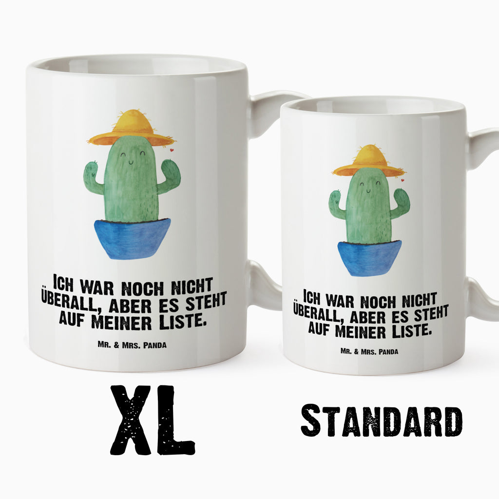 XL Tasse Kaktus Sonnenhut XL Tasse, Große Tasse, Grosse Kaffeetasse, XL Becher, XL Teetasse, spülmaschinenfest, Jumbo Tasse, Groß, Kaktus, Kakteen, Reisen, Weltreise, Weltenbummler, Reisetagebuch, Städtetrip, Kaktusliebe, Geschenkidee, Spruch, Motivation