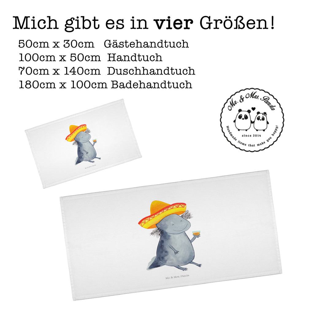 Handtuch Axolotl Tequila Handtuch, Badehandtuch, Badezimmer, Handtücher, groß, Kinder, Baby, Axolotl, Molch, Mexico, Mexiko, Sombrero, Zitrone, Tequila, Motivation, Spruch, Schwanzlurch, Lurch, Lurche, Axolot, Feuerdrache, Feuersalamander