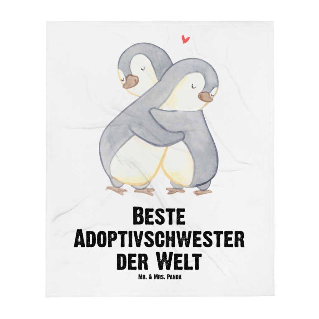 Kuscheldecke Pinguin Beste Adoptivschwester der Welt Decke, Wohndecke, Tagesdecke, Wolldecke, Sofadecke, für, Dankeschön, Geschenk, Schenken, Geburtstag, Geburtstagsgeschenk, Geschenkidee, Danke, Bedanken, Mitbringsel, Freude machen, Geschenktipp, Adoptivschwester, Adoptiv, adoptiert, Schwester, Geschwister, Schwesterherz, Sister, Familie, Kleinigkeit, Beste, Tochter