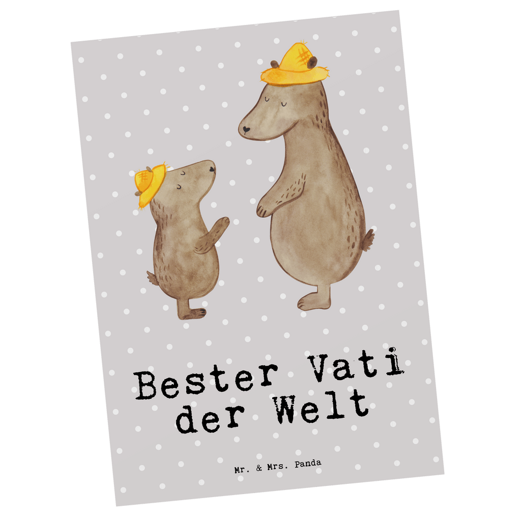 Postkarte Bär Bester Vati der Welt Postkarte, Karte, Geschenkkarte, Grußkarte, Einladung, Ansichtskarte, Geburtstagskarte, Einladungskarte, Dankeskarte, Ansichtskarten, Einladung Geburtstag, Einladungskarten Geburtstag, für, Dankeschön, Geschenk, Schenken, Geburtstag, Geburtstagsgeschenk, Geschenkidee, Danke, Bedanken, Mitbringsel, Freude machen, Geschenktipp, Vater, Papa, Dad, Daddy, Paps, Papi, Vati, Eltern, Geschenk Vater, Mann, Familie, Bester, Kleinigkeit