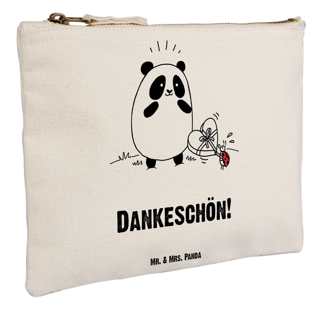 Schminktasche Easy & Peasy Dankeschön Schminktasche, Kosmetiktasche, Kosmetikbeutel, Stiftemäppchen, Etui, Federmappe, Makeup, XXL, Schminketui, Kosmetiketui, Schlamperetui