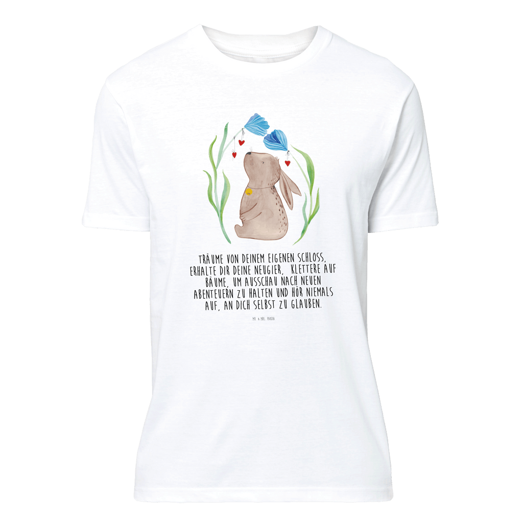 T-Shirt Standard Hase Blume T-Shirt, Shirt, Tshirt, Lustiges T-Shirt, T-Shirt mit Spruch, Party, Junggesellenabschied, Jubiläum, Geburstag, Herrn, Damen, Männer, Frauen, Schlafshirt, Nachthemd, Sprüche, Ostern, Osterhase, Ostergeschenke, Osternest, Osterdeko, Geschenke zu Ostern, Ostern Geschenk, Ostergeschenke Kinder, Ostern Kinder, Hase, Kaninchen, Kind, Taufe, Taufgeschenk, Geburt, Schwangerschaft, erstes Kind, Kindergeburtstag, Geburtstag, Hoffnung, Träume