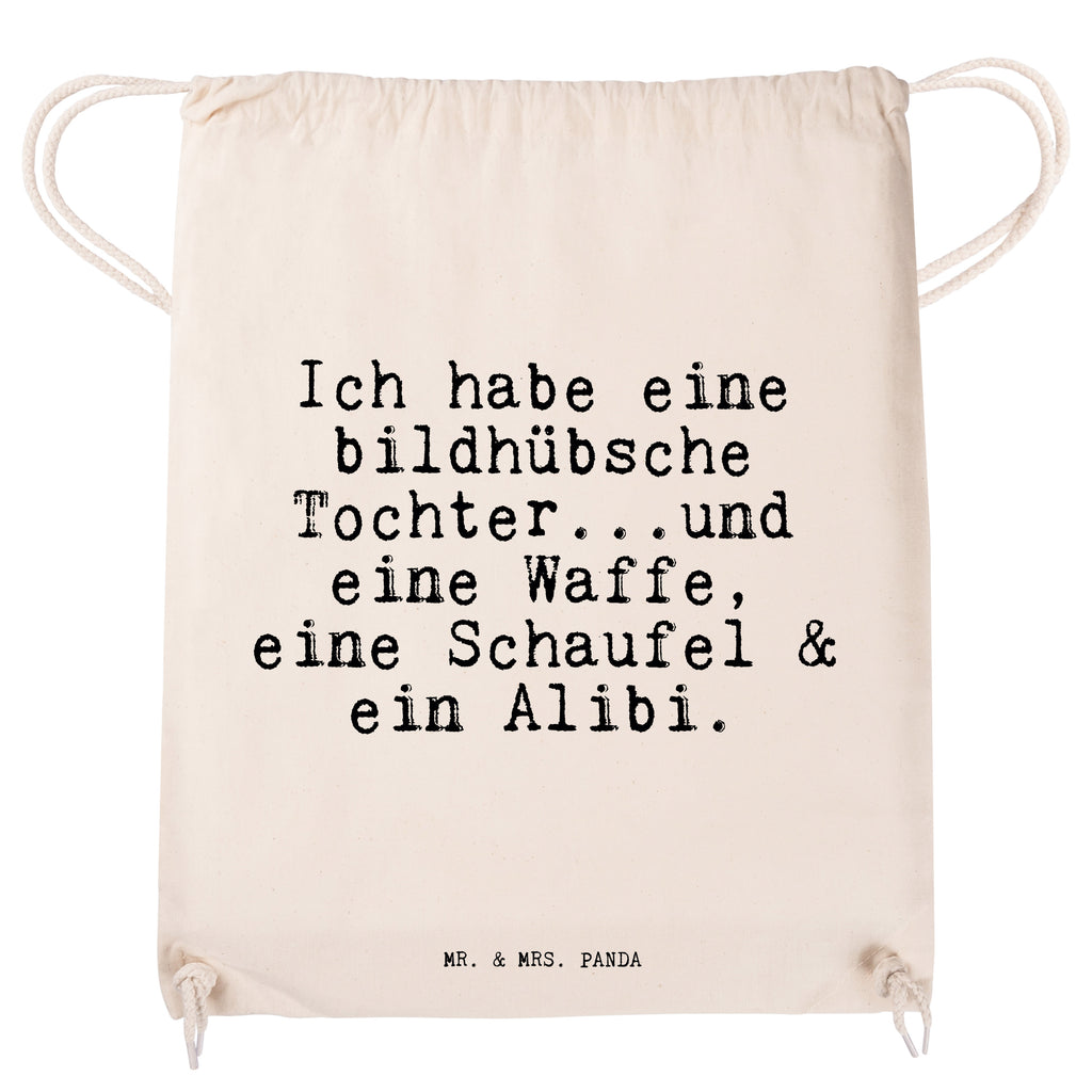 Sportbeutel Sprüche und Zitate Ich habe eine bildhübsche Tochter...und eine Waffe, eine Schaufel & ein Alibi. Sportbeutel, Turnbeutel, Beutel, Sporttasche, Tasche, Stoffbeutel, Sportbeutel Kinder, Gymsack, Beutel Rucksack, Kleine Sporttasche, Sportzubehör, Turnbeutel Baumwolle, Spruch, Sprüche, lustige Sprüche, Weisheiten, Zitate, Spruch Geschenke, Spruch Sprüche Weisheiten Zitate Lustig Weisheit Worte