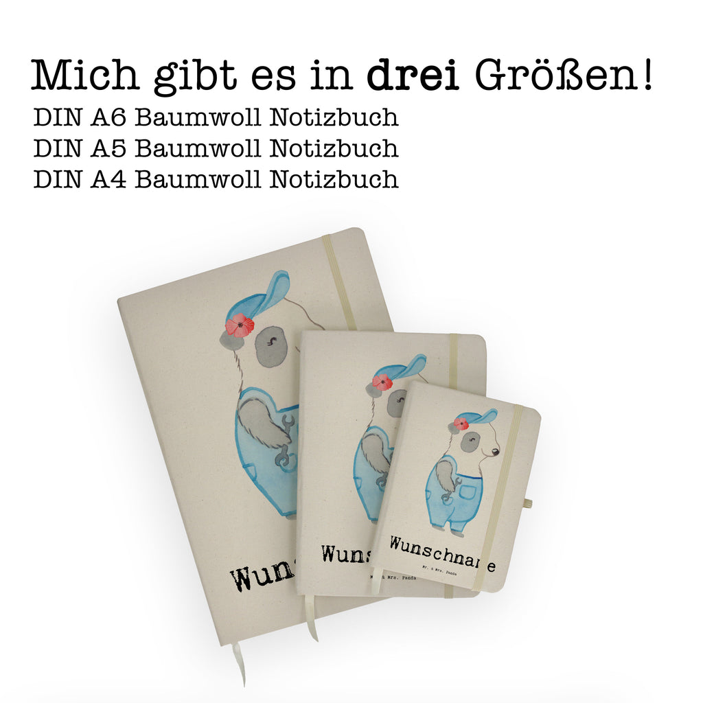 DIN A4 Personalisiertes Notizbuch Handwerkerin mit Herz Personalisiertes Notizbuch, Notizbuch mit Namen, Notizbuch bedrucken, Personalisierung, Namensbuch, Namen, Beruf, Ausbildung, Jubiläum, Abschied, Rente, Kollege, Kollegin, Geschenk, Schenken, Arbeitskollege, Mitarbeiter, Firma, Danke, Dankeschön, Handwerkerin, Gesellenprüfung, Handwerksbetrieb, Werkstatt