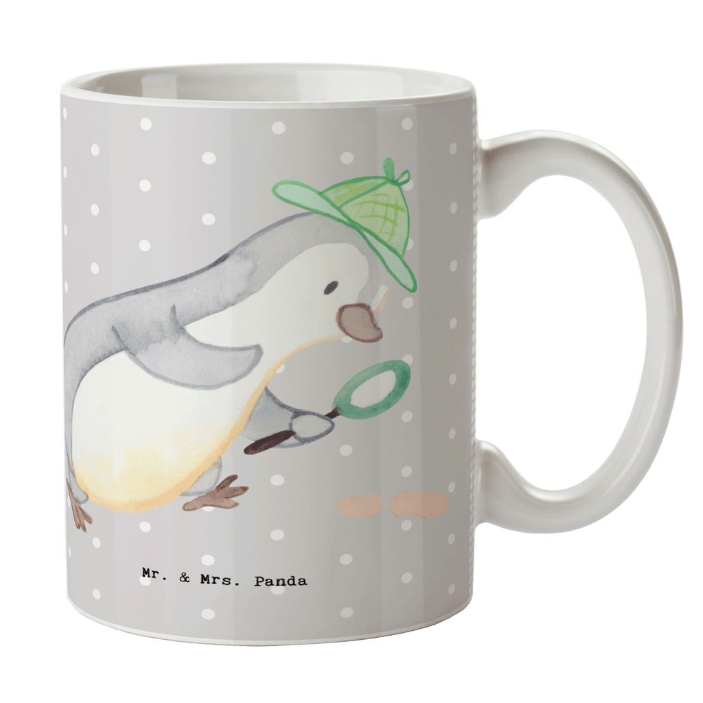 Tasse Detektiv mit Herz Tasse, Kaffeetasse, Teetasse, Becher, Kaffeebecher, Teebecher, Keramiktasse, Porzellantasse, Büro Tasse, Geschenk Tasse, Tasse Sprüche, Tasse Motive, Kaffeetassen, Tasse bedrucken, Designer Tasse, Cappuccino Tassen, Schöne Teetassen, Beruf, Ausbildung, Jubiläum, Abschied, Rente, Kollege, Kollegin, Geschenk, Schenken, Arbeitskollege, Mitarbeiter, Firma, Danke, Dankeschön, Detektiv, Ermittler, Agent, Privatdetektei, Berufsdetektiv, Wirtschaftsdetektei, Detektivausbildung, Spurensuche