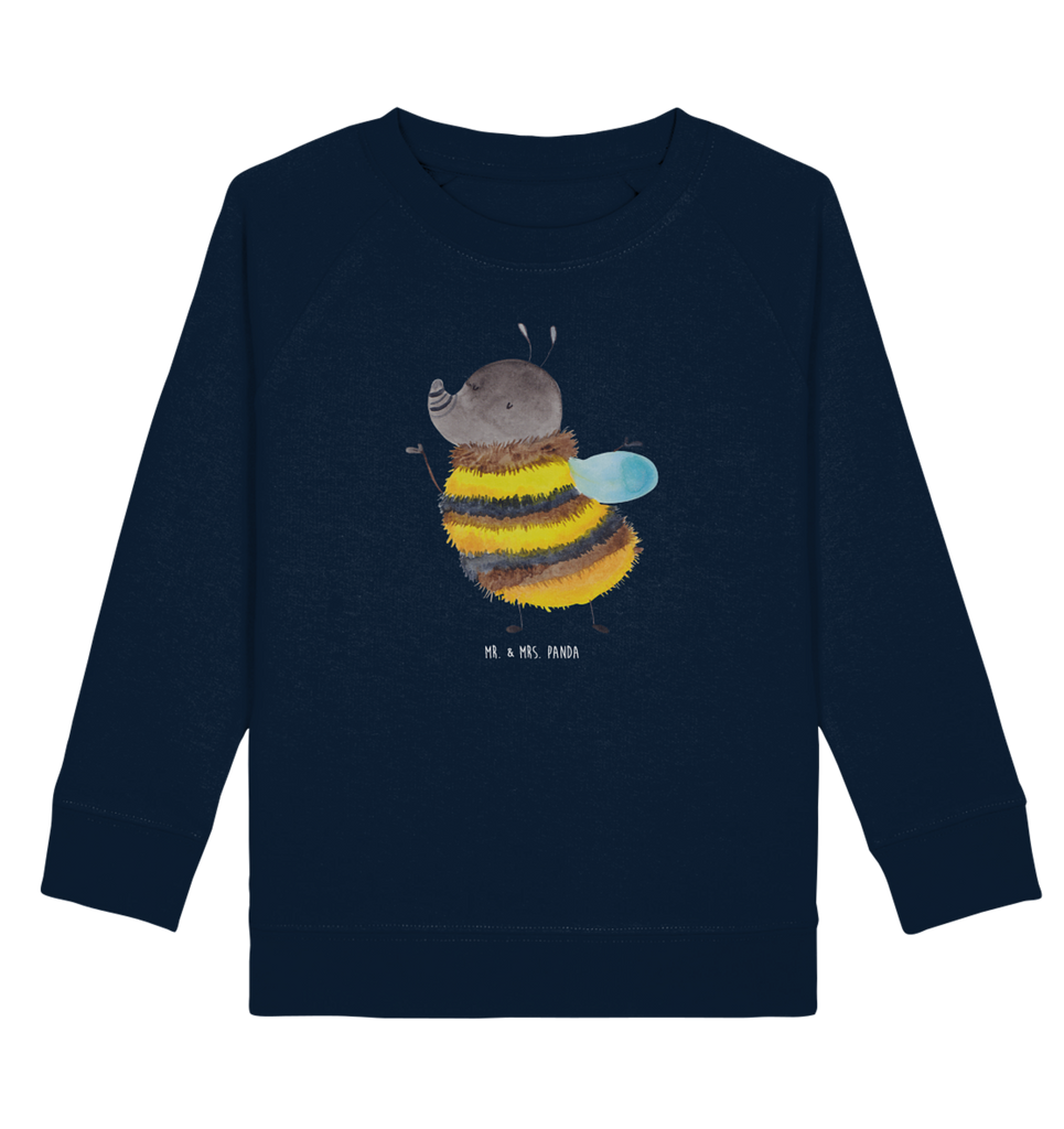 Organic Kinder Pullover Hummel flauschig Kinder Pullover, Kinder Sweatshirt, Jungen, Mädchen, Tiermotive, Gute Laune, lustige Sprüche, Tiere, Hummel, Flauschig, Biene, Blume, Natur