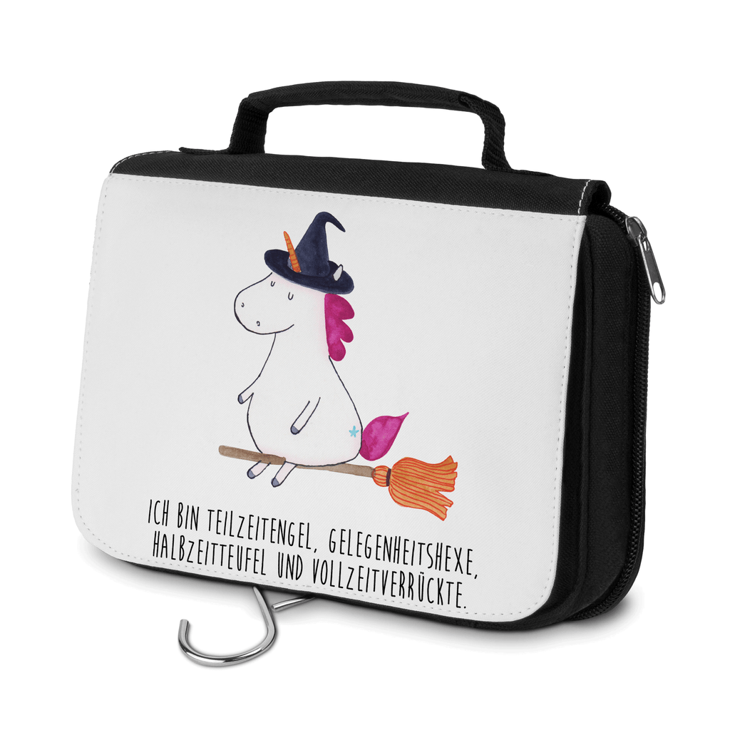 Kulturbeutel Einhorn Hexe Kulturbeutel, Zum Aufhängen, Waschtasche, Kosmetiktasche, Damen, Herren, Aufbewahrungstasche, Schminktasche, Kosmetikbeutel, Organizer, Kulturtasche, Schminkutensil, Einhorn, Einhörner, Einhorn Deko, Pegasus, Unicorn, Frau, Ehefrau, Hexe, Teufel, Engel, Verrückte, Freundin, Leben, Zicke