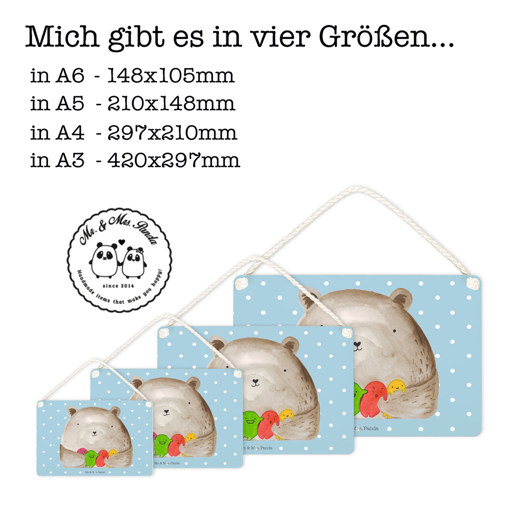 Deko Schild Bär Gefühl Dekoschild, Deko Schild, Schild, Tür Schild, Türschild, Holzschild, Wandschild, Wanddeko, Bär, Teddy, Teddybär, Wahnsinn, Verrückt, Durchgedreht