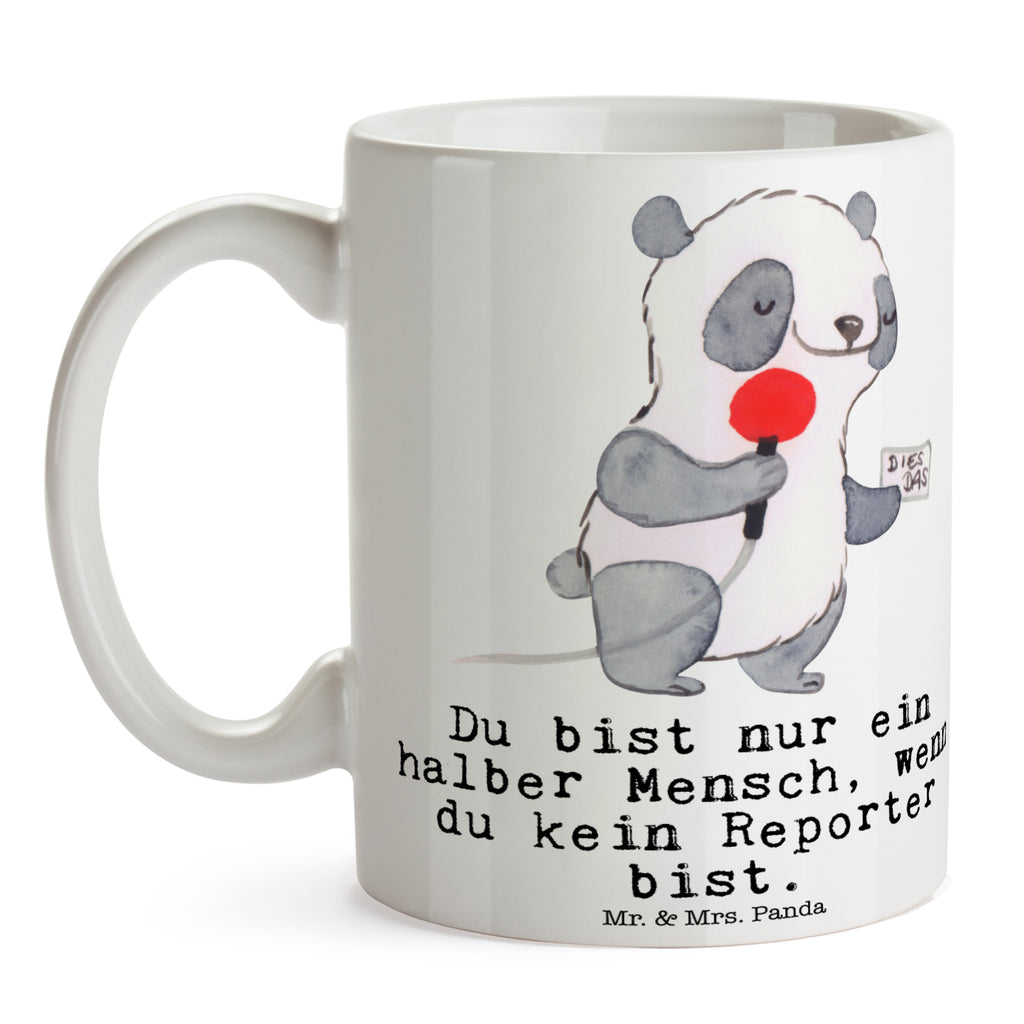 Tasse Reporter mit Herz Tasse, Kaffeetasse, Teetasse, Becher, Kaffeebecher, Teebecher, Keramiktasse, Porzellantasse, Büro Tasse, Geschenk Tasse, Tasse Sprüche, Tasse Motive, Kaffeetassen, Tasse bedrucken, Designer Tasse, Cappuccino Tassen, Schöne Teetassen, Beruf, Ausbildung, Jubiläum, Abschied, Rente, Kollege, Kollegin, Geschenk, Schenken, Arbeitskollege, Mitarbeiter, Firma, Danke, Dankeschön