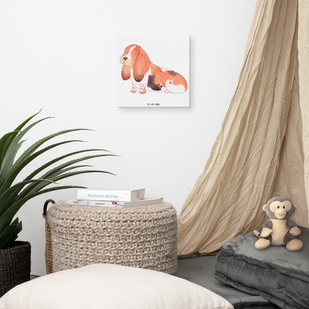 Leinwand Bild Hund Basset Hound Leinwand, Bild, Kunstdruck, Wanddeko, Dekoration, Hund, Hundemotiv, Haustier, Hunderasse, Tierliebhaber, Hundebesitzer, Sprüche, Basset Hound, Basset, Hundeliebe, kinderlos