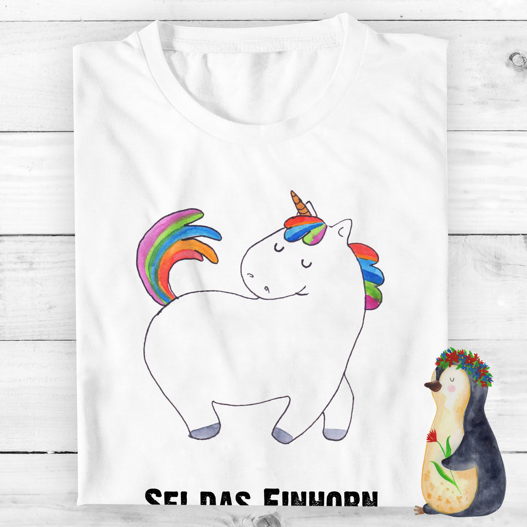 T-Shirt Standard Einhorn stolzierend T-Shirt, Shirt, Tshirt, Lustiges T-Shirt, T-Shirt mit Spruch, Party, Junggesellenabschied, Jubiläum, Geburstag, Herrn, Damen, Männer, Frauen, Schlafshirt, Nachthemd, Sprüche, Einhorn, Einhörner, Einhorn Deko, Pegasus, Unicorn, stolz, anders, bunt, Pferd, Reiter, Reiten, Freundin, Geschenk