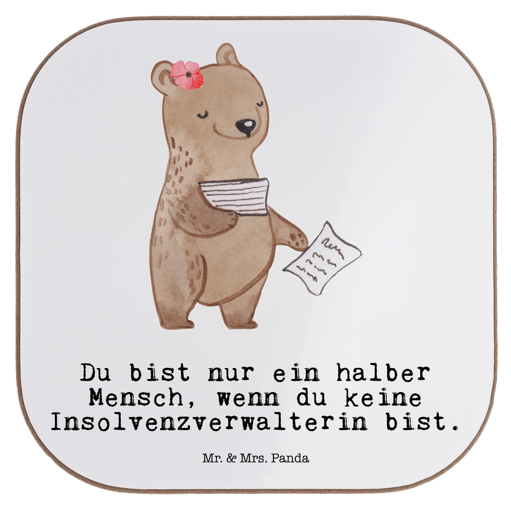 Quadratische Untersetzer Insolvenzverwalterin mit Herz Untersetzer, Bierdeckel, Glasuntersetzer, Untersetzer Gläser, Getränkeuntersetzer, Untersetzer aus Holz, Untersetzer für Gläser, Korkuntersetzer, Untersetzer Holz, Holzuntersetzer, Tassen Untersetzer, Untersetzer Design, Beruf, Ausbildung, Jubiläum, Abschied, Rente, Kollege, Kollegin, Geschenk, Schenken, Arbeitskollege, Mitarbeiter, Firma, Danke, Dankeschön