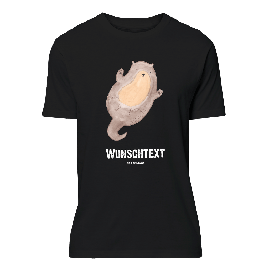 Personalisiertes T-Shirt Otter Umarmen T-Shirt Personalisiert, T-Shirt mit Namen, T-Shirt mit Aufruck, Männer, Frauen, Wunschtext, Bedrucken, Otter, Fischotter, Seeotter, Otter Seeotter See Otter