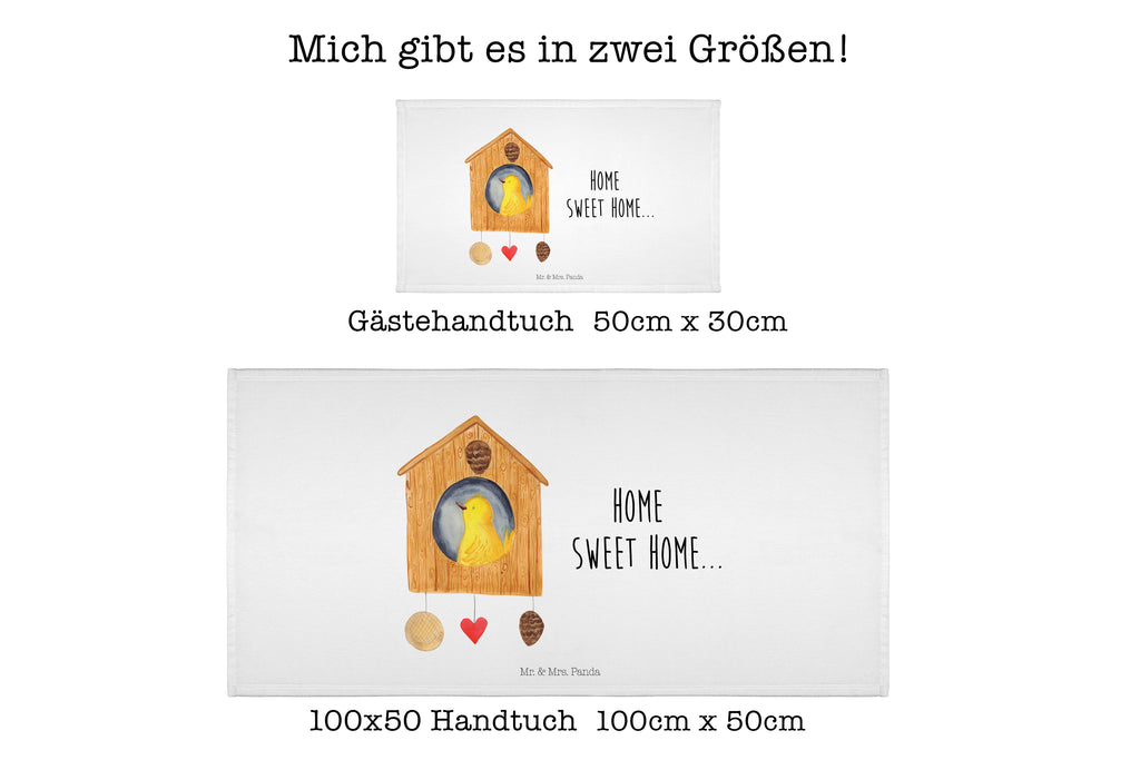 Handtuch Vogelhaus Home Handtuch, Badehandtuch, Badezimmer, Handtücher, groß, Kinder, Baby, Tiermotive, Gute Laune, lustige Sprüche, Tiere, Vogelhaus, Vogel, Home sweet Home, Einzug, Umzug, Geschenk, Einzugsgeschenk, Hausbau, Haus