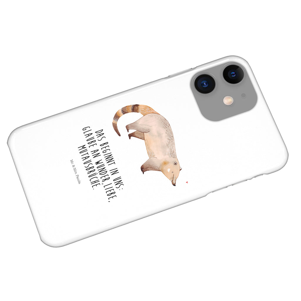 Handyhülle Nasenbär Handyhülle, Handycover, Cover, Handy, Hülle, Iphone 10, Iphone X, Tiermotive, Gute Laune, lustige Sprüche, Tiere, Nasenbär, Nasenbären, Rüsselbär, Bär