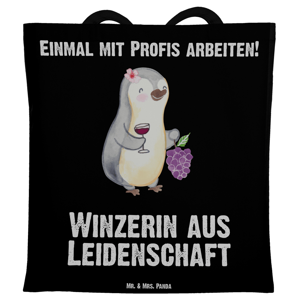 Tragetasche Winzerin aus Leidenschaft Beuteltasche, Beutel, Einkaufstasche, Jutebeutel, Stoffbeutel, Tasche, Shopper, Umhängetasche, Strandtasche, Schultertasche, Stofftasche, Tragetasche, Badetasche, Jutetasche, Einkaufstüte, Laptoptasche, Beruf, Ausbildung, Jubiläum, Abschied, Rente, Kollege, Kollegin, Geschenk, Schenken, Arbeitskollege, Mitarbeiter, Firma, Danke, Dankeschön