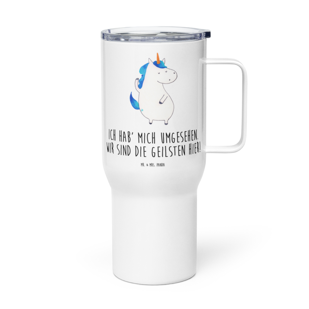 XXL Thermobecher Einhorn Mann Thermobecher, XL Thermobecher, Reisebecher, XL Reisetasse, Großer Thermobecher, Autobecher, Jumbo Becher, Einhorn, Einhörner, Einhorn Deko, Pegasus, Unicorn, cool, Mann, Freundin, Familie, bester Freund, BFF, Party, hübsch, beste