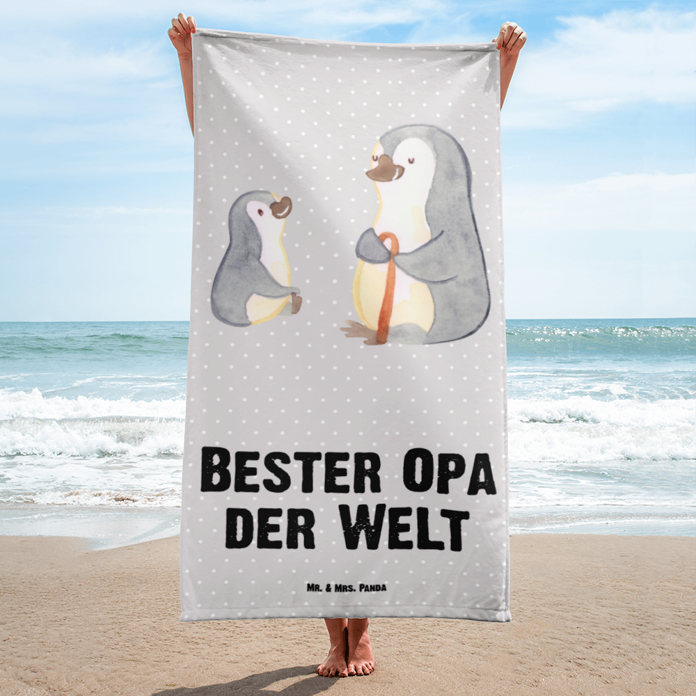 XL Badehandtuch Pinguin Bester Opa der Welt Handtuch, Badetuch, Duschtuch, Strandtuch, Saunatuch, für, Dankeschön, Geschenk, Schenken, Geburtstag, Geburtstagsgeschenk, Geschenkidee, Danke, Bedanken, Mitbringsel, Freude machen, Geschenktipp, Großvater, Grossvater, Opa, Opi. Großpapa, Großeltern, Enkel, Enkelin, Enkelkind, Kleinigkeit, Oppa, Oppi, Bester