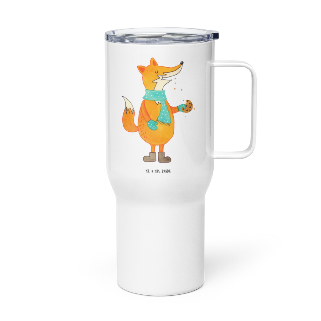 XXL Thermobecher Fuchs Keks Thermobecher, XL Thermobecher, Reisebecher, XL Reisetasse, Großer Thermobecher, Autobecher, Jumbo Becher, Fuchs, Füchse, Backen Spruch, Kekse, Winter, Weihnachtszeit, Plätzchen, Liebe, Küche Deko