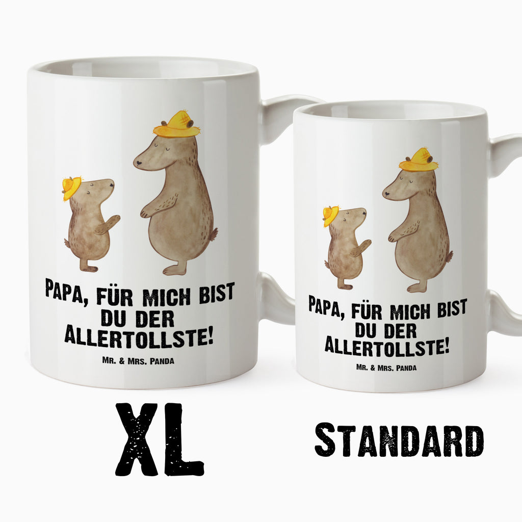 XL Tasse Bären mit Hut XL Tasse, Große Tasse, Grosse Kaffeetasse, XL Becher, XL Teetasse, spülmaschinenfest, Jumbo Tasse, Groß, Familie, Vatertag, Muttertag, Bruder, Schwester, Mama, Papa, Oma, Opa, Bär, Bären, Vater, Papi, Paps, Dad, Daddy, Lieblingsmensch, Sohn, Söhne, Kind, Kinder, Vater-Sohn, Family, Vorbild