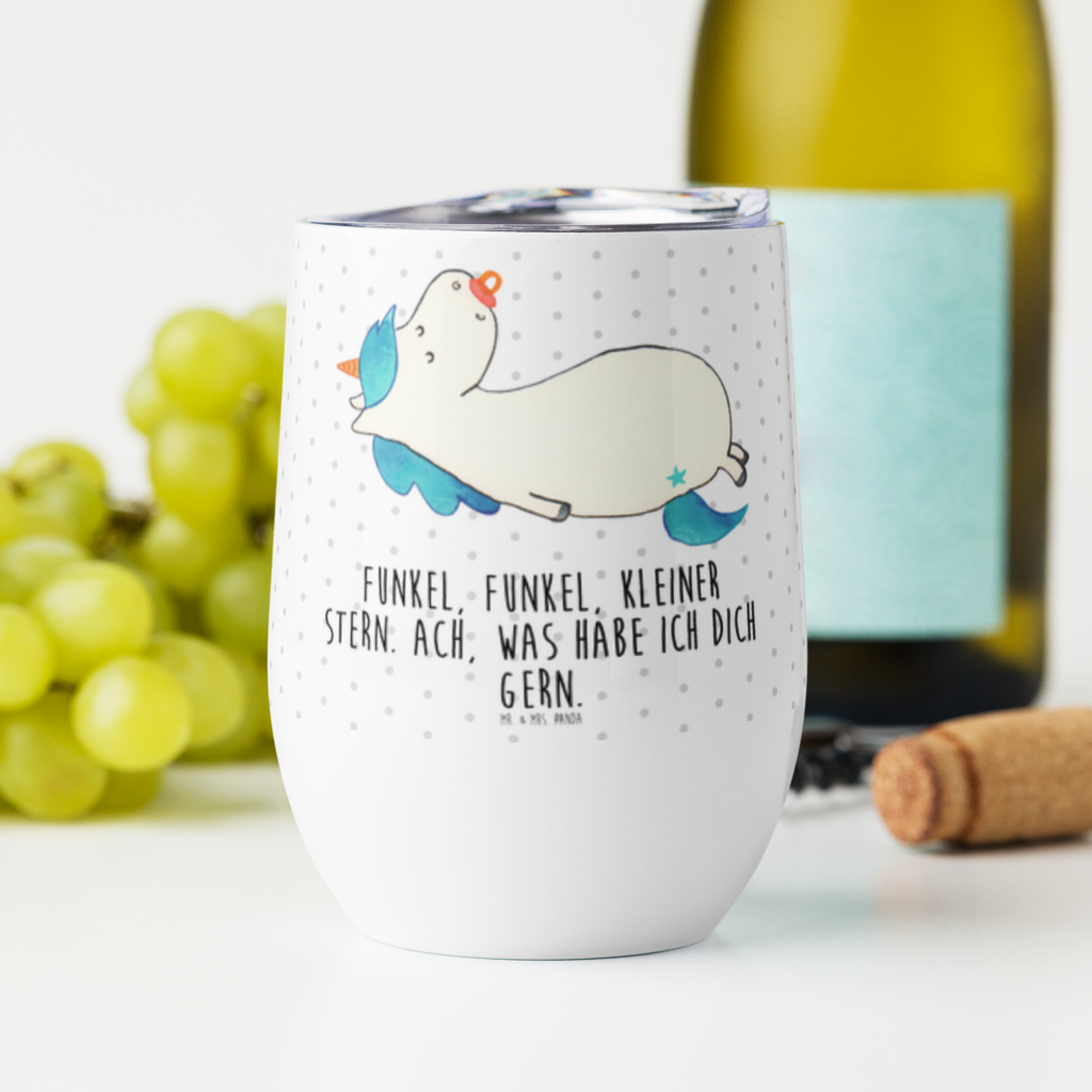 Weinbecher Einhorn Schnullie Weinbecher, Glühwein Becher, Heißgetränke, Trinkbecher, Weinkelch, Weingläser, hochwertiger Weinbecher, Weinbecher Reisen, Weinbecher unterwegs, Thermobecher, Glühweinbecher, Einhorn, Einhörner, Einhorn Deko, Pegasus, Unicorn, Baby, Kleinkind, Geburt, Geburtstag, Säugling, Schnuller, Geschenk Geburt, Mutter, Mama