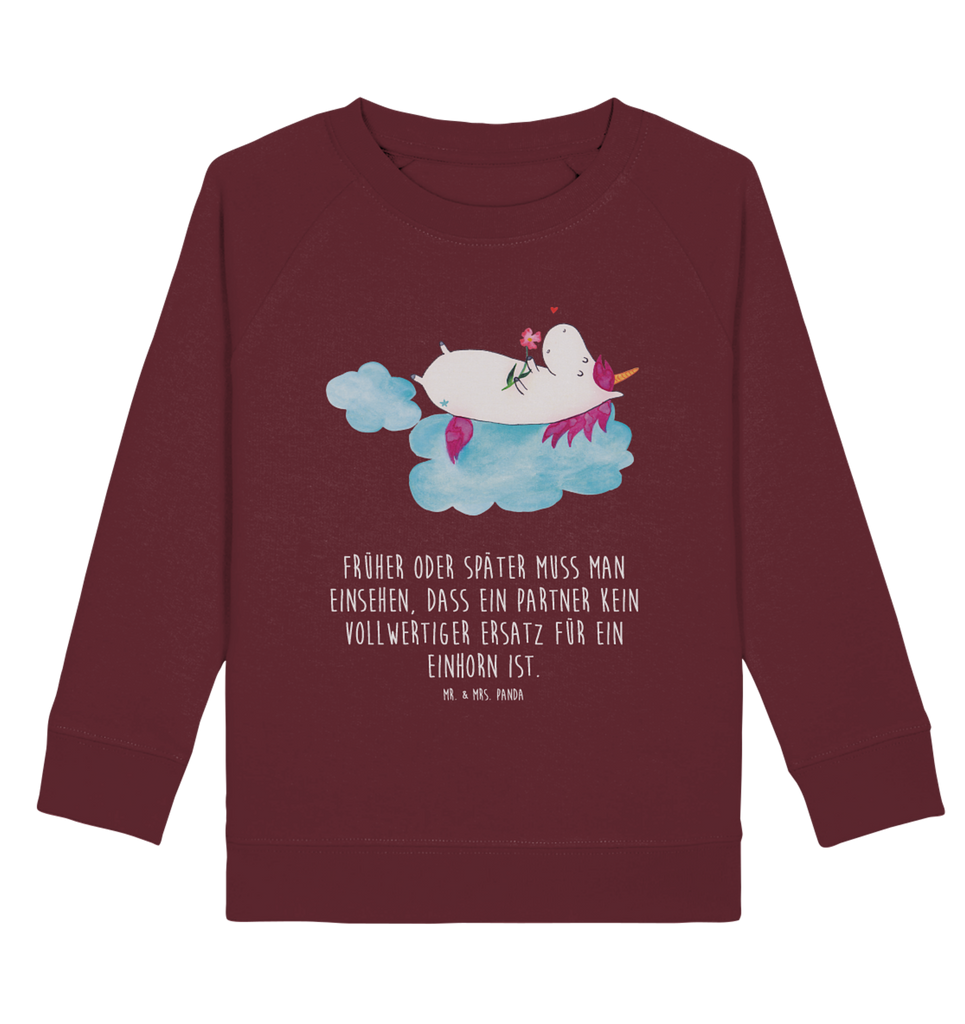 Organic Kinder Pullover Einhorn verliebt auf Wolke Kinder Pullover, Kinder Sweatshirt, Jungen, Mädchen, Einhorn, Einhörner, Einhorn Deko, Pegasus, Unicorn, verliebt, Liebe, Liebesbeweis, Freundin, Wolke