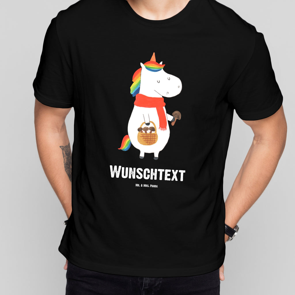 Personalisiertes T-Shirt Einhorn Pilz T-Shirt Personalisiert, T-Shirt mit Namen, T-Shirt mit Aufruck, Männer, Frauen, Wunschtext, Bedrucken, Einhorn, Einhörner, Einhorn Deko, Pegasus, Unicorn, Pilze, Pilzsammler, Motivation, Spruch, Liebeskummer