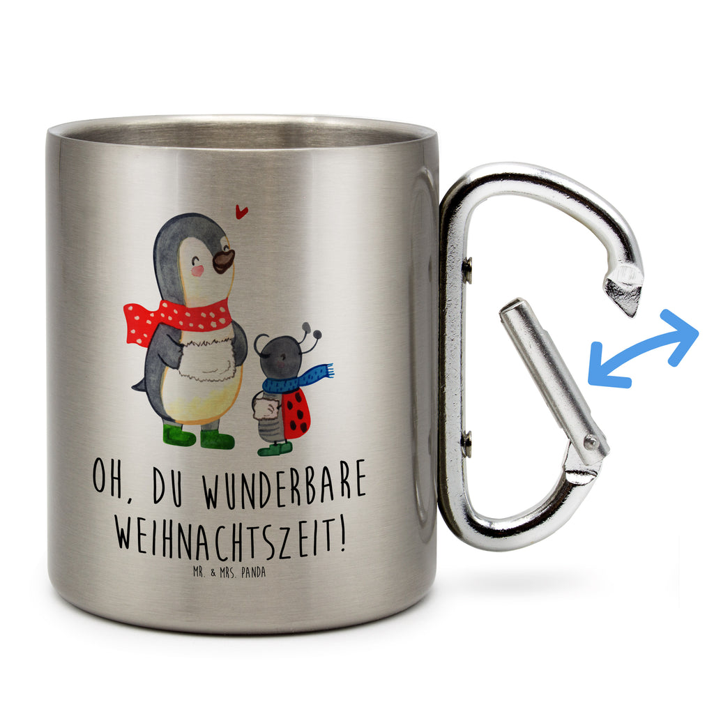 Edelstahlbecher Smörle Winterzeit Edelstahltasse, Karabiner, Edelstahlbecher, Outdoor, Camping, Tasse, Becher, Winter, Weihnachten, Weihnachtsdeko, Nikolaus, Advent, Heiligabend, Wintermotiv, Weihnachtszeit, Weihnachtsgruß, Weihnachten Grüße