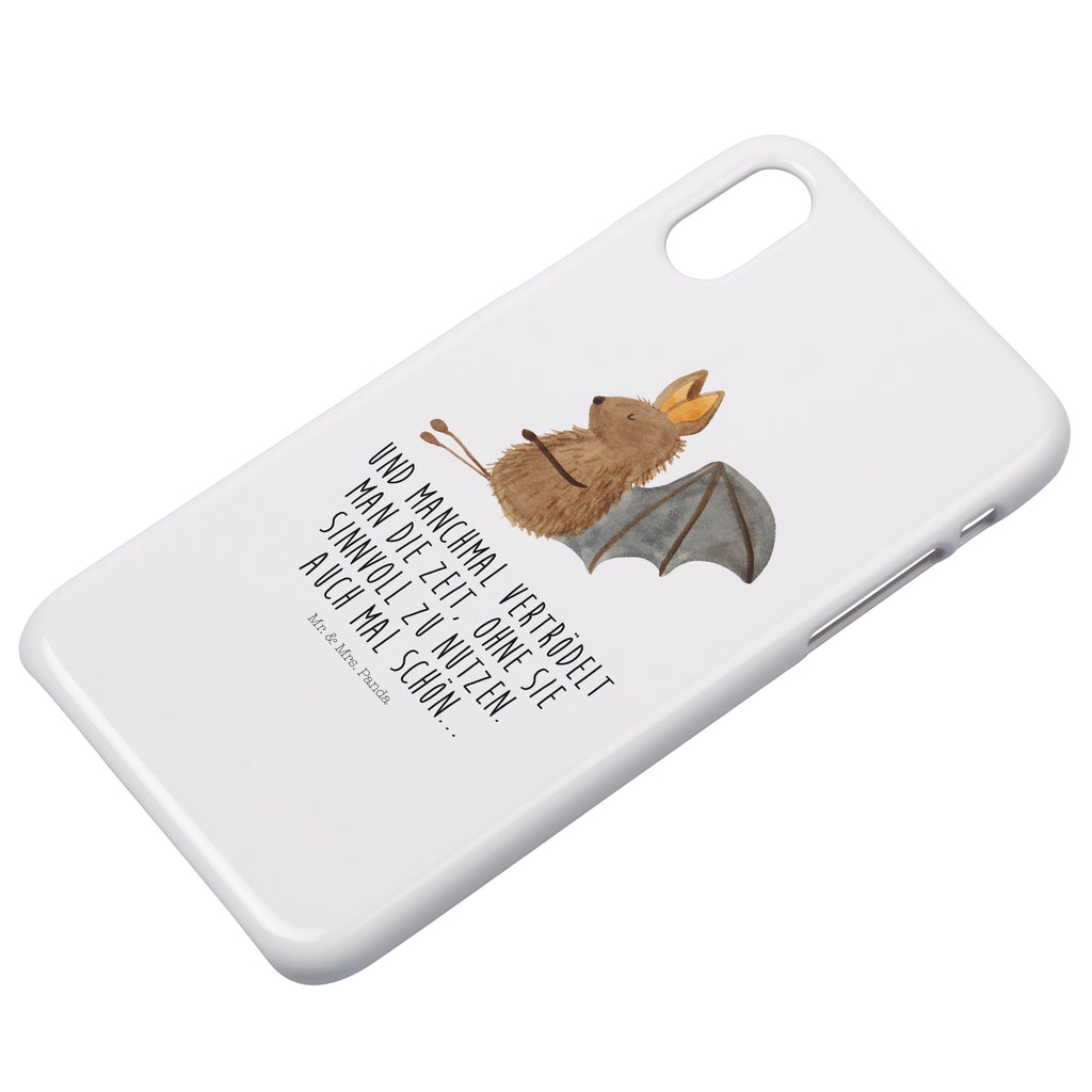 Handyhülle Fledermaus Sitzen Handyhülle, Handycover, Cover, Handy, Hülle, Iphone 10, Iphone X, Tiermotive, Gute Laune, lustige Sprüche, Tiere, Fledermaus, Fledermäuse, Motivation, entspannen