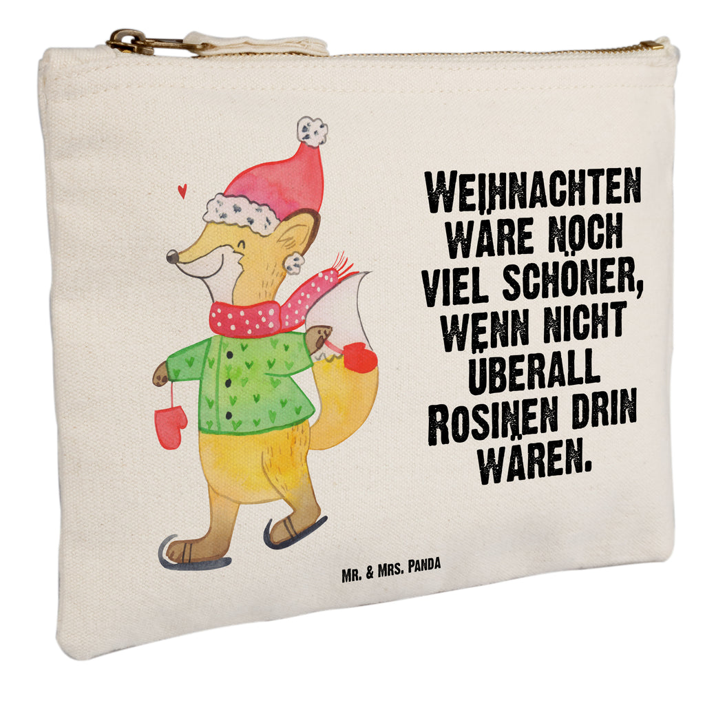 Schminktasche Fuchs  Schlittschuhe Schminktasche, Kosmetiktasche, Kosmetikbeutel, Stiftemäppchen, Etui, Federmappe, Makeup, XXL, Schminketui, Kosmetiketui, Schlamperetui, Winter, Weihnachten, Weihnachtsdeko, Nikolaus, Advent, Heiligabend, Wintermotiv, Weihnachtsmann, Weihnachtstage, Weihnachtsbaum, Tannenbaum, Weihnachtszeit