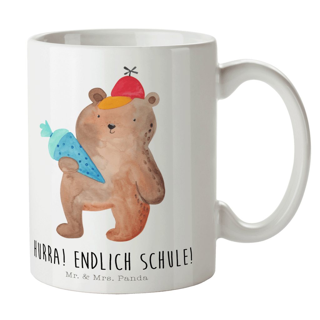 Tasse Bär Schultüte Tasse, Kaffeetasse, Teetasse, Becher, Kaffeebecher, Teebecher, Keramiktasse, Porzellantasse, Büro Tasse, Geschenk Tasse, Tasse Sprüche, Tasse Motive, Kaffeetassen, Tasse bedrucken, Designer Tasse, Cappuccino Tassen, Schöne Teetassen, Bär, Teddy, Teddybär, Bär Motiv, Schultüte, Erster Schultag Geschenk, Einschulung Geschenk, Schule Geschenk, Grundschule, Schulanfang, Schulbeginn