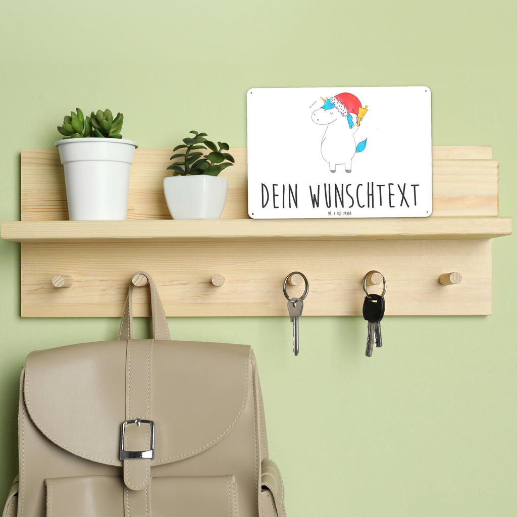 Personalisiertes Blechschild Einhorn Weihnachtsmann Blechschild, Metallschild, Geschenk Schild, Schild, Magnet-Metall-Schild, Deko Schild, Wandschild, Wand-Dekoration, Türschild, Einhorn, Einhörner, Einhorn Deko, Pegasus, Unicorn, Gin, Schokolade, Schoki, Weihnachten, Weihnachtsmann, Nikolaus, Wunschzettel, Wunschliste, Feenstaub