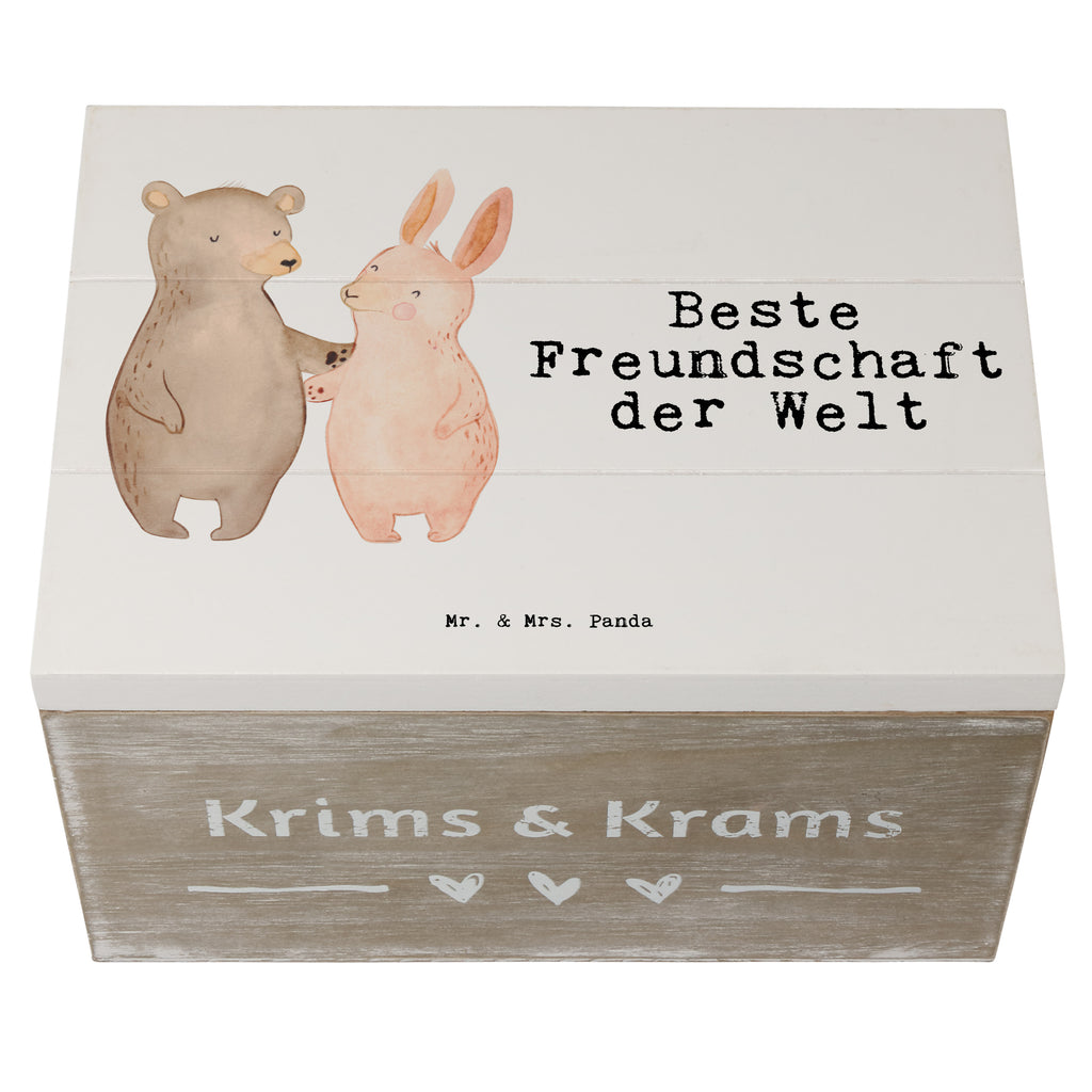 Holzkiste Hase Beste Freundschaft der Welt Holzkiste, Kiste, Schatzkiste, Truhe, Schatulle, XXL, Erinnerungsbox, Erinnerungskiste, Dekokiste, Aufbewahrungsbox, Geschenkbox, Geschenkdose, für, Dankeschön, Geschenk, Schenken, Geburtstag, Geburtstagsgeschenk, Geschenkidee, Danke, Bedanken, Mitbringsel, Freude machen, Geschenktipp, Freundschaft, Freunde, Freunde fürs Leben, best friends, Freundin, Freund, Clique, Kumpel, bae, bff