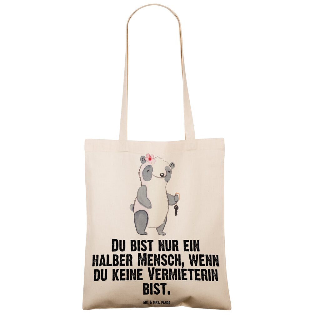 Tragetasche Vermieterin mit Herz Beuteltasche, Beutel, Einkaufstasche, Jutebeutel, Stoffbeutel, Tasche, Shopper, Umhängetasche, Strandtasche, Schultertasche, Stofftasche, Tragetasche, Badetasche, Jutetasche, Einkaufstüte, Laptoptasche, Beruf, Ausbildung, Jubiläum, Abschied, Rente, Kollege, Kollegin, Geschenk, Schenken, Arbeitskollege, Mitarbeiter, Firma, Danke, Dankeschön