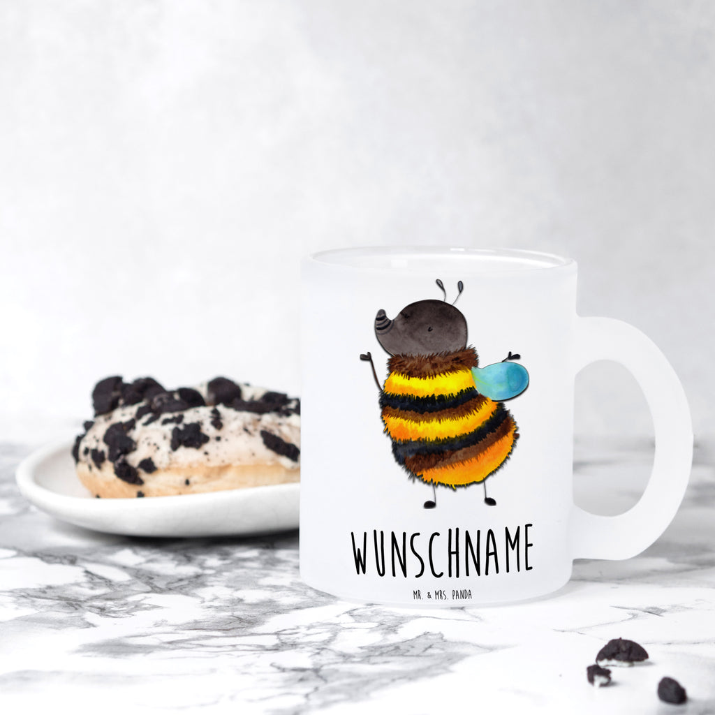 Personalisierte Teetasse Hummel flauschig Personalisierte Teetasse, Personalisiertes Teeglas, Personalisierter Teebecher, Personalisierte Glas Teetasse, Personalisierte Teetasse aus Glas, Teetasse mit Namen, Teeglas mit Namen, Teebecher mit Namen, Glas Teetasse mit Namen, Teetasse aus Glas mit Namen, Teetasse Wunschname, Teetasse selbst gestalten., Tiermotive, Gute Laune, lustige Sprüche, Tiere, Hummel, Flauschig, Biene, Blume, Natur