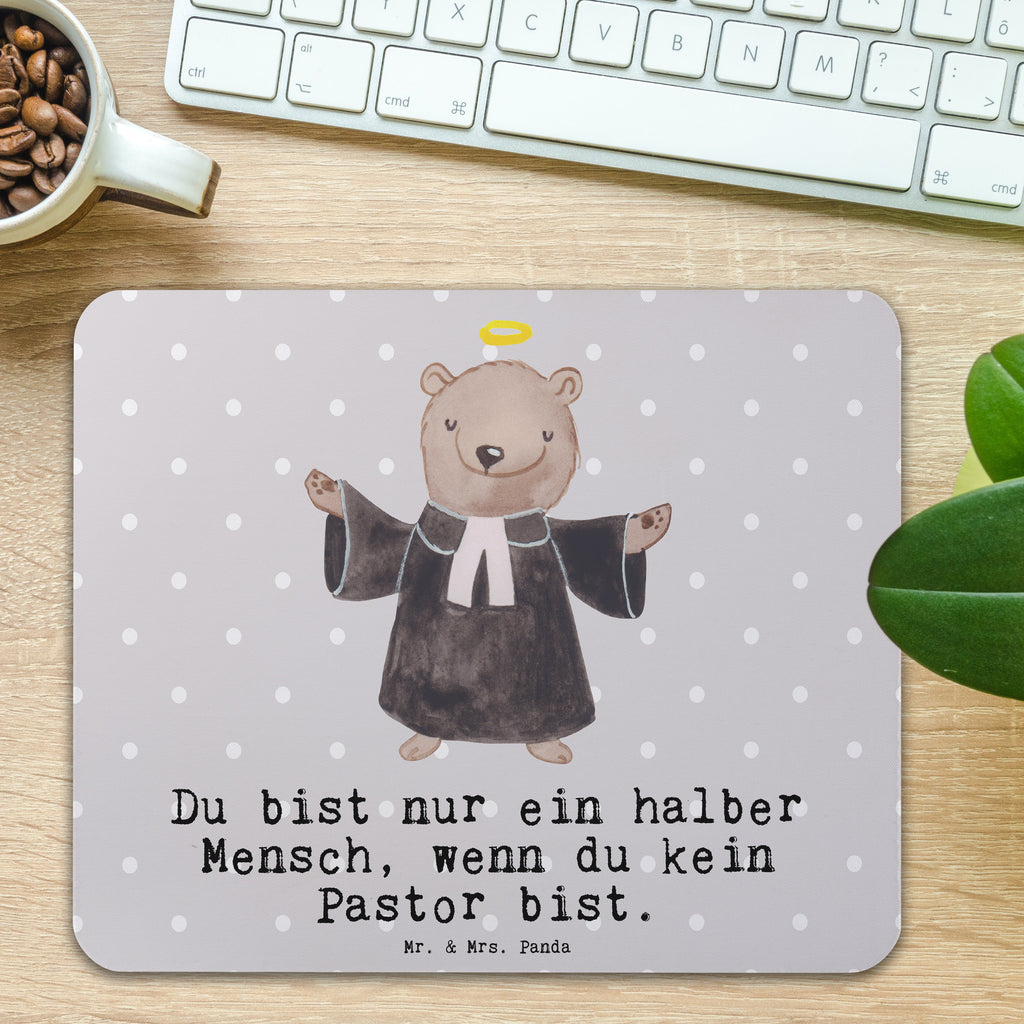 Mauspad Pastor mit Herz Mousepad, Computer zubehör, Büroausstattung, PC Zubehör, Arbeitszimmer, Mauspad, Einzigartiges Mauspad, Designer Mauspad, Mausunterlage, Mauspad Büro, Beruf, Ausbildung, Jubiläum, Abschied, Rente, Kollege, Kollegin, Geschenk, Schenken, Arbeitskollege, Mitarbeiter, Firma, Danke, Dankeschön, Pastor, Diener Gottes<br />Geistlicher, Pfarrer, Prediger<br />Priester, Theologe, Kirche