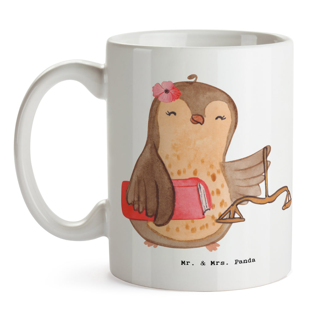 Tasse Juristin mit Herz Tasse, Kaffeetasse, Teetasse, Becher, Kaffeebecher, Teebecher, Keramiktasse, Porzellantasse, Büro Tasse, Geschenk Tasse, Tasse Sprüche, Tasse Motive, Kaffeetassen, Tasse bedrucken, Designer Tasse, Cappuccino Tassen, Schöne Teetassen, Beruf, Ausbildung, Jubiläum, Abschied, Rente, Kollege, Kollegin, Geschenk, Schenken, Arbeitskollege, Mitarbeiter, Firma, Danke, Dankeschön, Juristin, Anwältin, Jura Studium, Master of laws, Staatsexamen, Jurastudent, Anwaltskanzlei