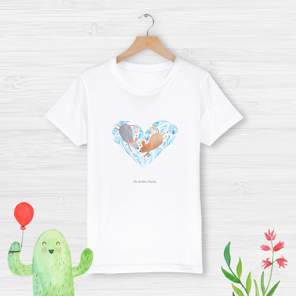 Organic Kinder T-Shirt Mäuse Herz Kinder T-Shirt, Kinder T-Shirt Mädchen, Kinder T-Shirt Jungen, Liebe, Partner, Freund, Freundin, Ehemann, Ehefrau, Heiraten, Verlobung, Heiratsantrag, Liebesgeschenk, Jahrestag, Hocheitstag, Maus, Mäuse, Liebesbotschaft, Liebesbeweis, Hochzeit, Lieblingsmensch, Gemeinsamkeit, Love, Geschenk für zwei