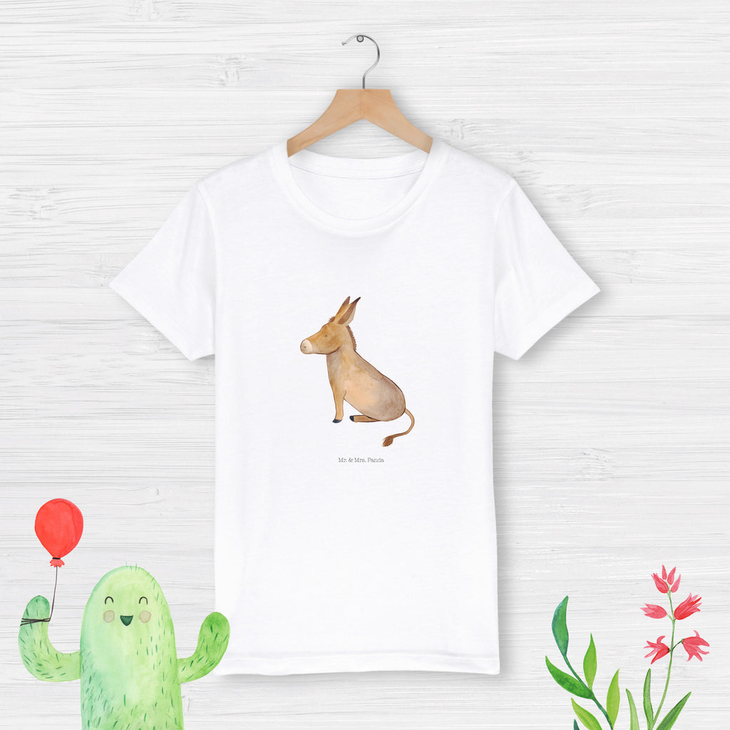 Organic Kinder T-Shirt Esel Kinder T-Shirt, Kinder T-Shirt Mädchen, Kinder T-Shirt Jungen, Tiermotive, Gute Laune, lustige Sprüche, Tiere, Esel, Weisheit, Lebensmut, Lebensglück, Ziel, Lebensziel, Mut, erfolg, tapferkeit, positive gedanken, zuversicht