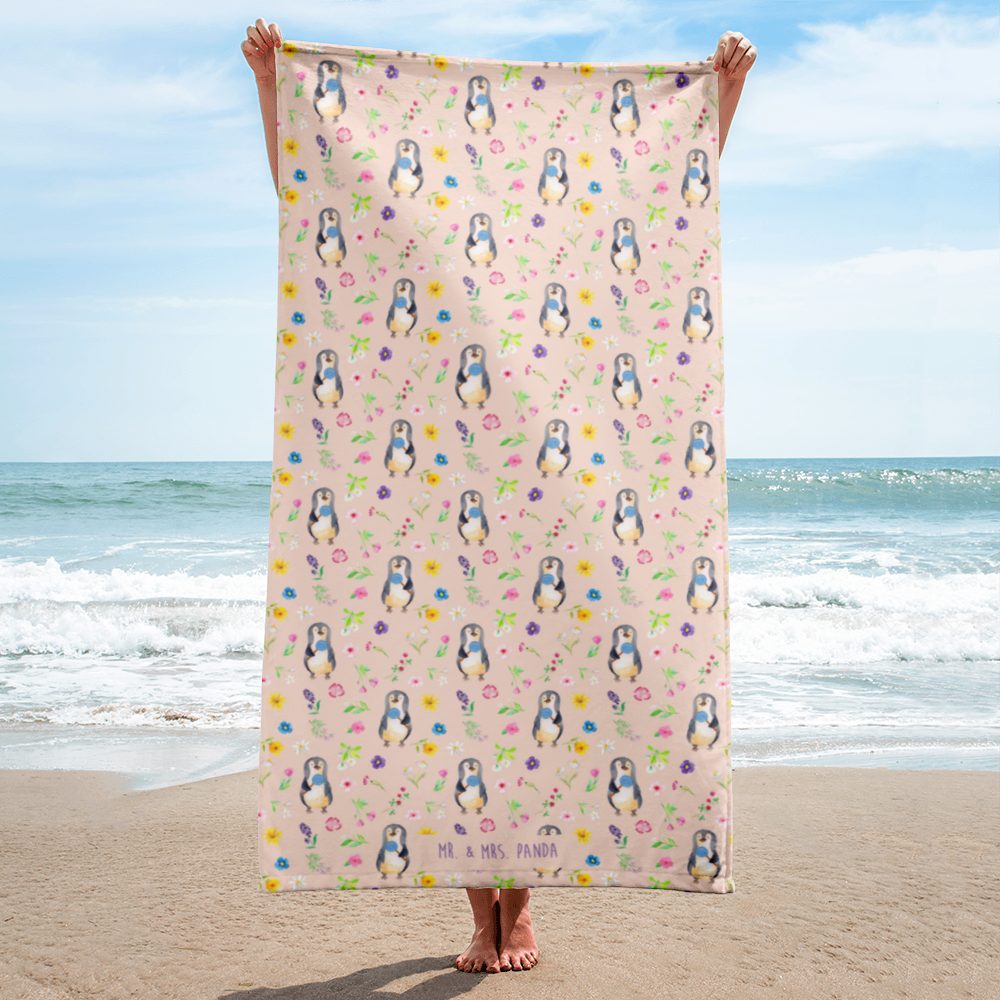 XL Badehandtuch Pinguin Lolli Muster Handtuch, Badetuch, Duschtuch, Strandtuch, Saunatuch, Pinguin, Pinguine, Lolli, Süßigkeiten, Blödsinn, Spruch, Rebell, Gauner, Ganove, Rabauke