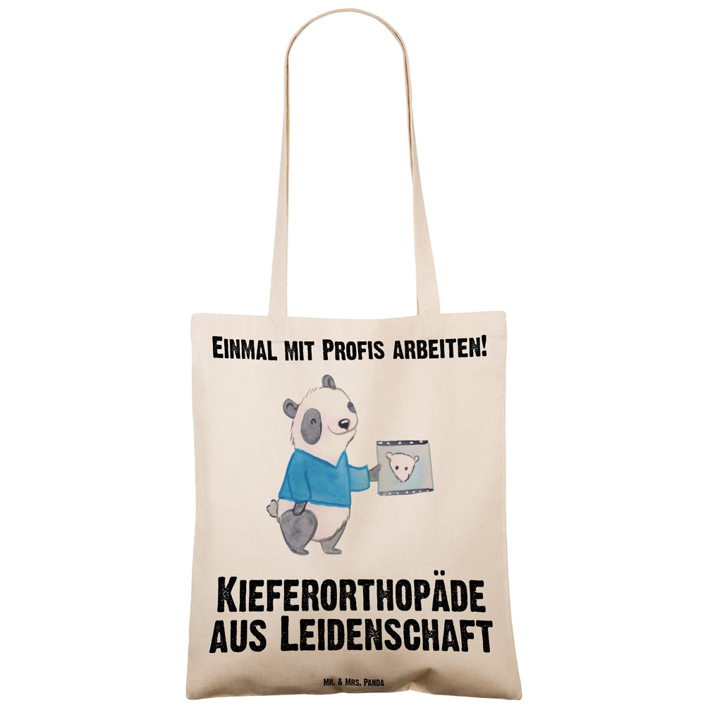 Tragetasche Kieferorthopäde aus Leidenschaft Beuteltasche, Beutel, Einkaufstasche, Jutebeutel, Stoffbeutel, Beruf, Ausbildung, Jubiläum, Abschied, Rente, Kollege, Kollegin, Geschenk, Schenken, Arbeitskollege, Mitarbeiter, Firma, Danke, Dankeschön