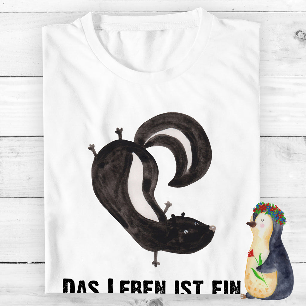 T-Shirt Standard Stinktier Handstand T-Shirt, Shirt, Tshirt, Lustiges T-Shirt, T-Shirt mit Spruch, Party, Junggesellenabschied, Jubiläum, Geburstag, Herrn, Damen, Männer, Frauen, Schlafshirt, Nachthemd, Sprüche, Stinktier, Skunk, Wildtier, Raubtier, Stinker, Stinki, Spielplatz, verpielt, Kind