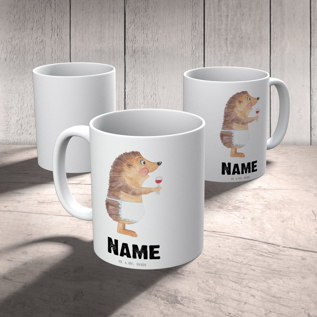 Personalisierte Tasse Igel mit Wein Personalisierte Tasse, Namenstasse, Wunschname, Personalisiert, Tasse, Namen, Drucken, Tasse mit Namen, Tiermotive, Gute Laune, lustige Sprüche, Tiere, Wein Spruch, Igel, Geschenk Weintrinker, Geschenk Weinliebhaber, Wein Deko, Weinglas, Rotwein, Weißwein, Wein trinken