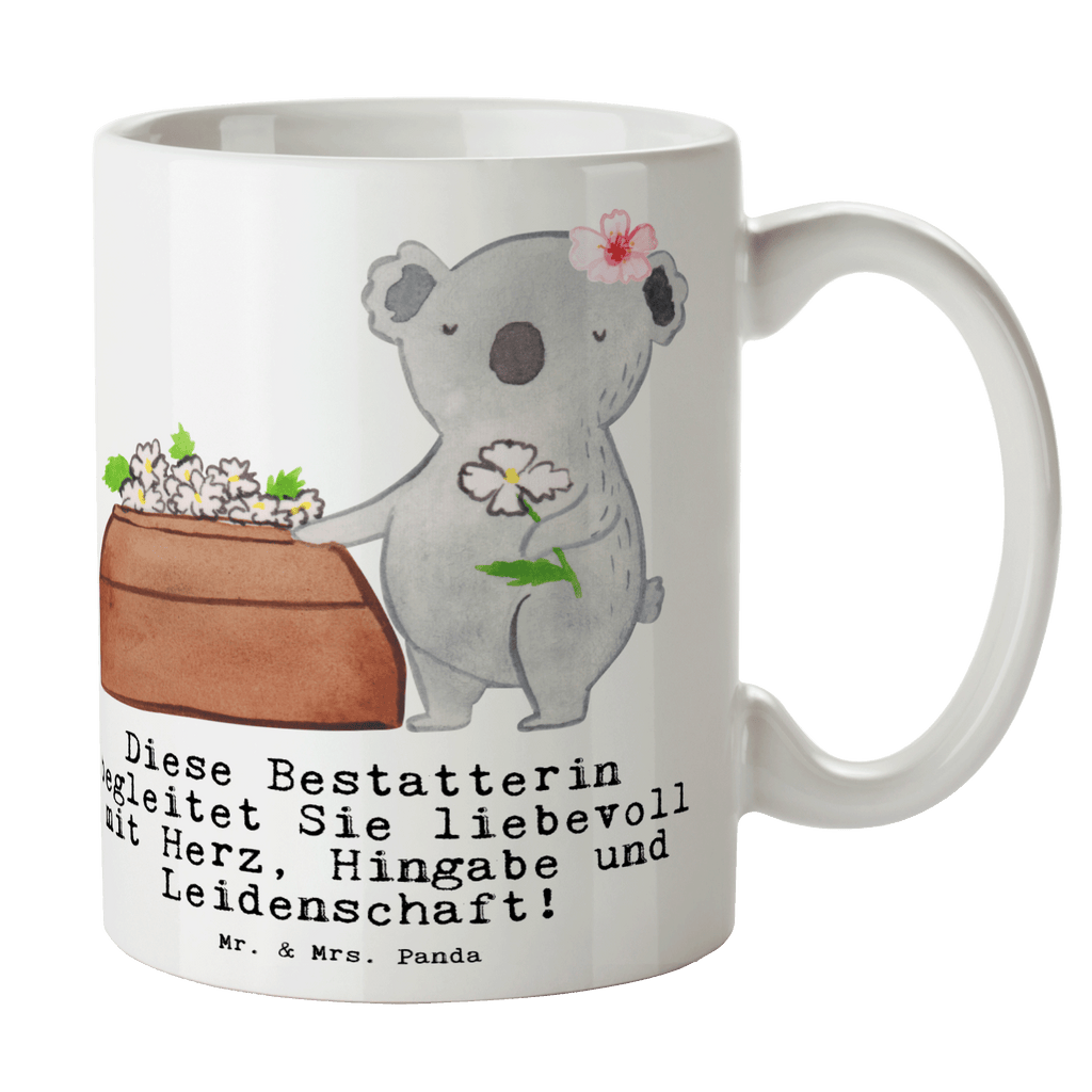 Tasse Bestatterin mit Herz Tasse, Kaffeetasse, Teetasse, Becher, Kaffeebecher, Teebecher, Keramiktasse, Porzellantasse, Büro Tasse, Geschenk Tasse, Tasse Sprüche, Tasse Motive, Kaffeetassen, Tasse bedrucken, Designer Tasse, Cappuccino Tassen, Schöne Teetassen, Beruf, Ausbildung, Jubiläum, Abschied, Rente, Kollege, Kollegin, Geschenk, Schenken, Arbeitskollege, Mitarbeiter, Firma, Danke, Dankeschön