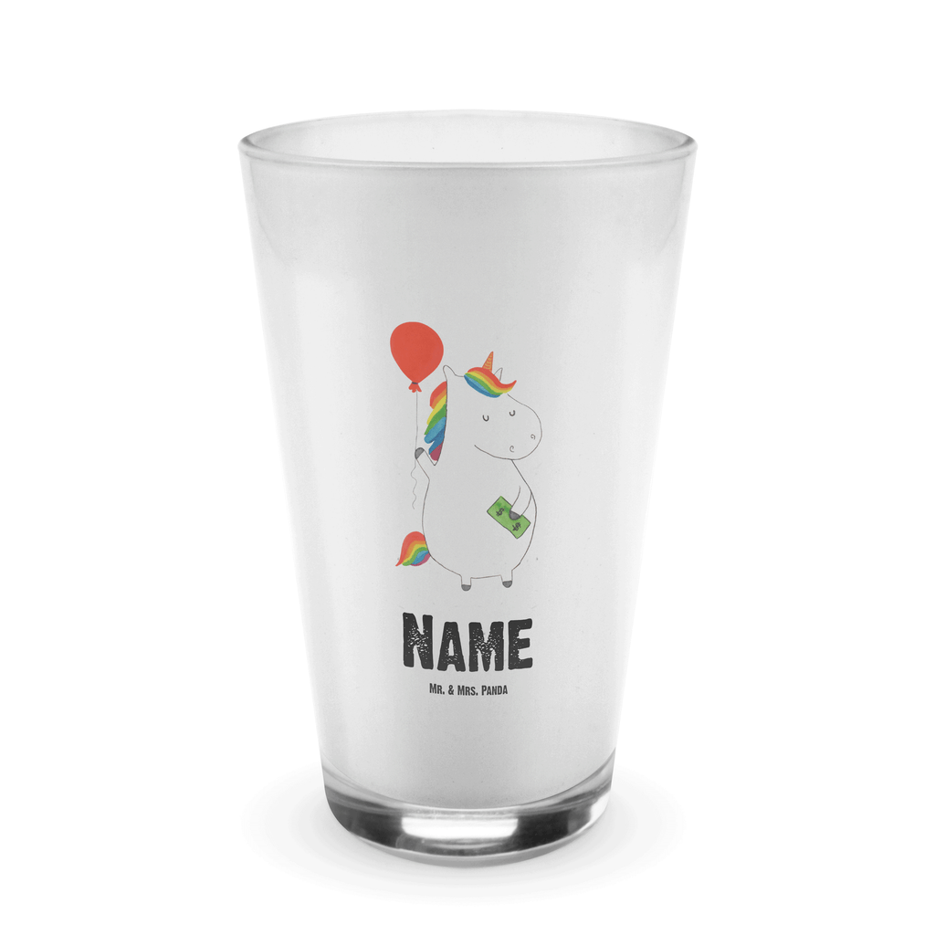 Personalisiertes Glas Einhorn Luftballon Bedrucktes Glas, Glas mit Namen, Namensglas, Glas personalisiert, Name, Bedrucken, Einhorn, Einhörner, Einhorn Deko, Pegasus, Unicorn, Luftballon, Geld, Lebenslust, Freude, Geschenk, Freundin