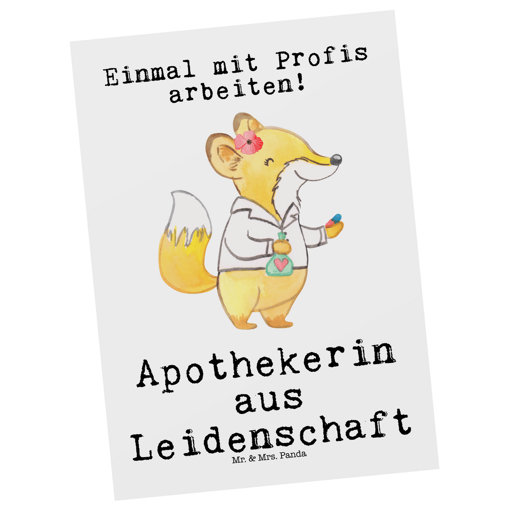 Postkarte Apothekerin aus Leidenschaft Postkarte, Karte, Geschenkkarte, Grußkarte, Einladung, Ansichtskarte, Geburtstagskarte, Einladungskarte, Dankeskarte, Ansichtskarten, Einladung Geburtstag, Einladungskarten Geburtstag, Beruf, Ausbildung, Jubiläum, Abschied, Rente, Kollege, Kollegin, Geschenk, Schenken, Arbeitskollege, Mitarbeiter, Firma, Danke, Dankeschön, Apothekerin, Pharmazie, Staatsexamen, Approbation, Eröffnung Apotheke